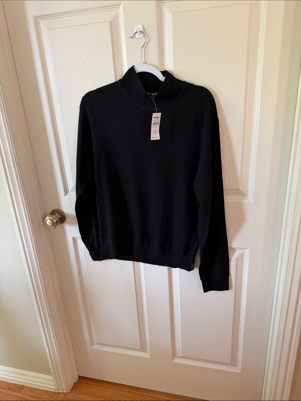 Todd Snyder Black Merino Mock Neck Sweater Sz S.  New. Box6
